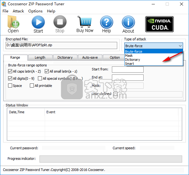 Cocosenor ZIP Password Tuner(zip密码恢复工具) 