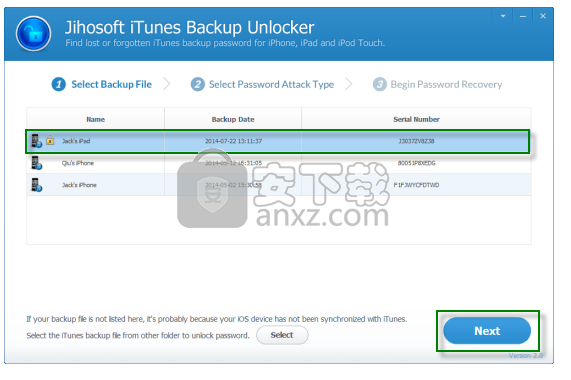 Jihosoft iTunes Backup Unlocker(iTunes备份解锁器)