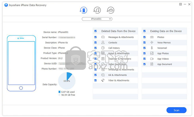 Joyoshare iPhone Data Recovery(iPhone数据恢复软件)