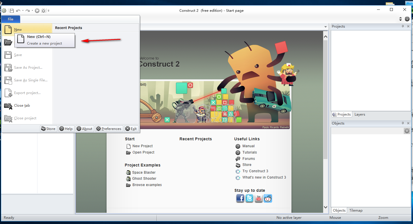 Construct 2(HTML游戏制作工具)