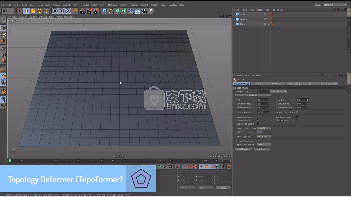 Topoformer(C4D面片控制插件)