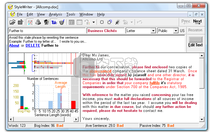 stylewriter(英文润色软件) 