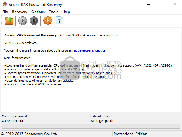 Accent RAR Password Recovery(rar密码工具)