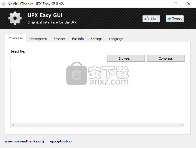 NoVirusThanks UPX Easy GUI Pro(PE文件压缩工具)