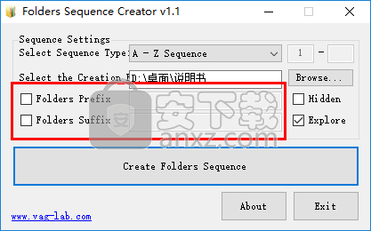 Folders Sequence Creator(批量新建文件夹工具) 