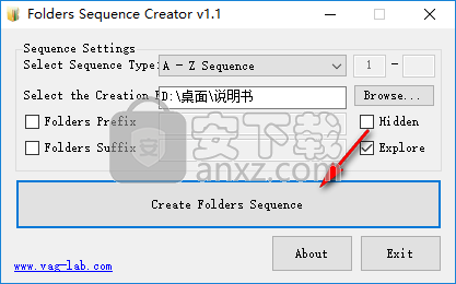 Folders Sequence Creator(批量新建文件夹工具) 