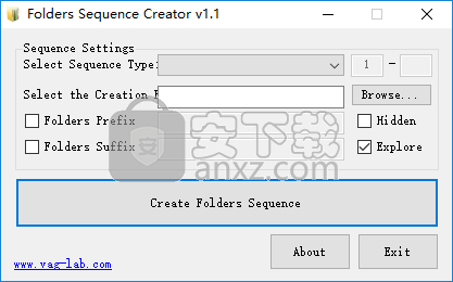 Folders Sequence Creator(批量新建文件夹工具) 