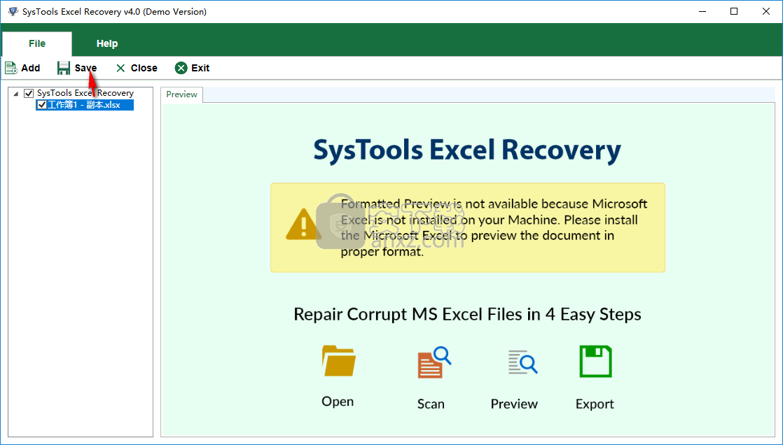SysTools Excel Recovery(Excel文件修复软件)