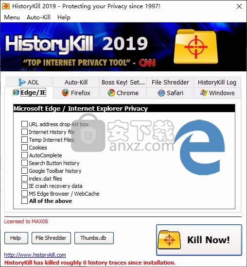 HistoryKill 2019(浏览器历史记录彻底清除软件)