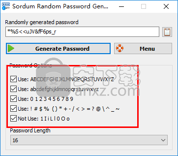 Sordum Random Password Generator(强密码随机生成器)