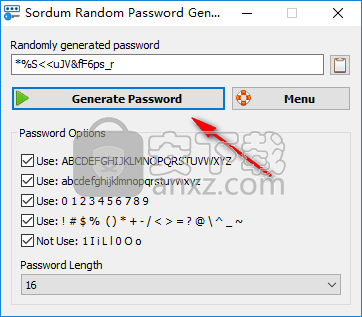 Sordum Random Password Generator(强密码随机生成器)