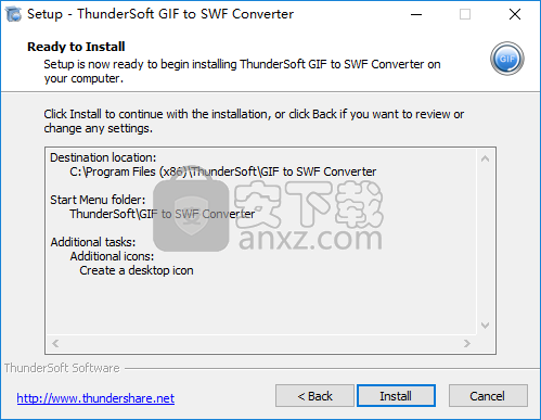 ThunderSoft GIF to SWF Converter(GIF转SWF转换器)