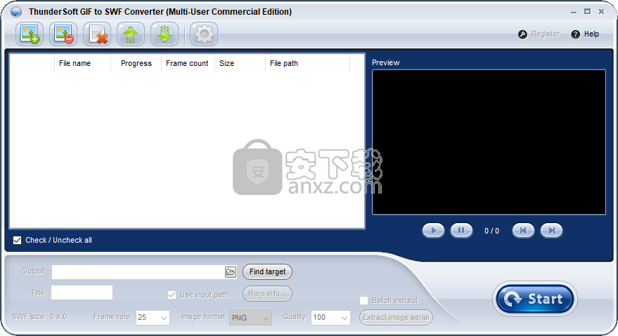 ThunderSoft GIF to SWF Converter(GIF转SWF转换器)
