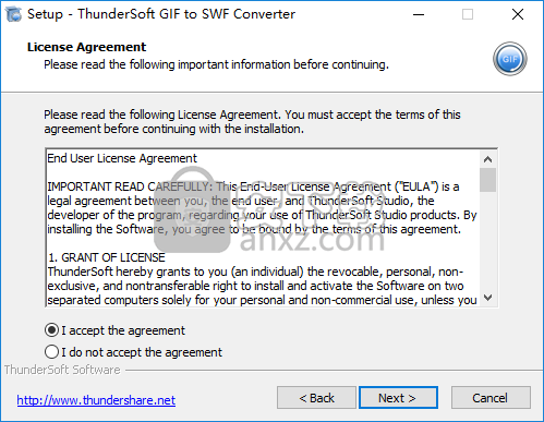 ThunderSoft GIF to SWF Converter(GIF转SWF转换器)