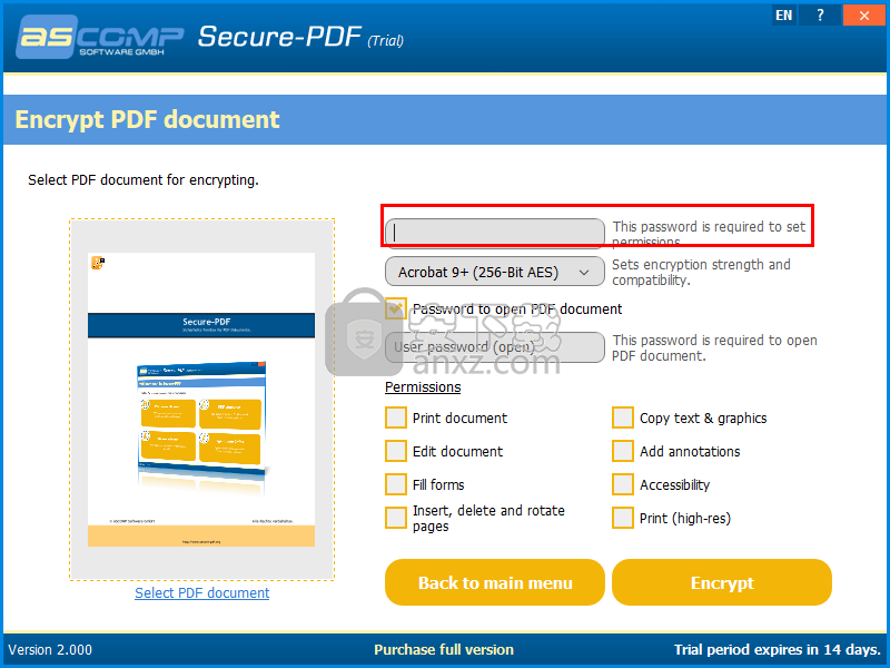 Secure PDF(PDF文件加密工具)