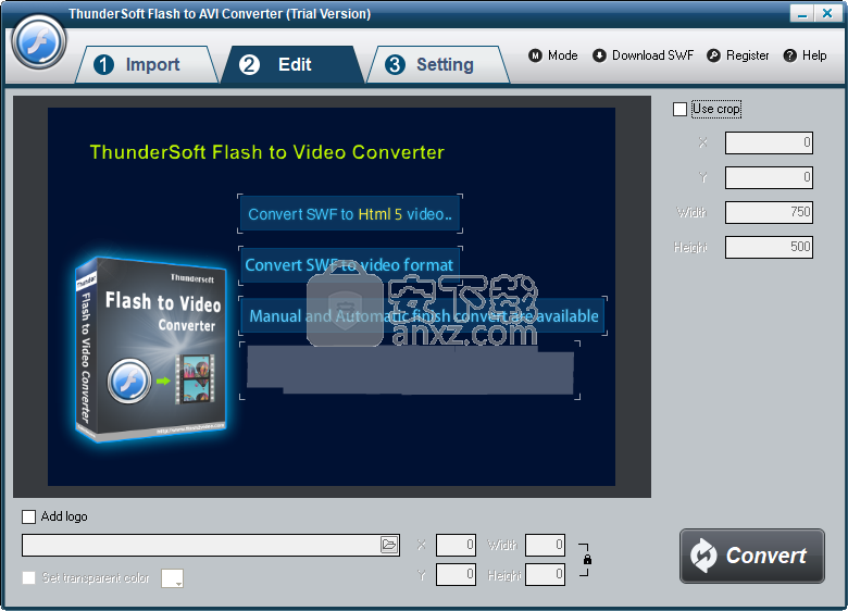 ThunderSoft Flash to AVI Converter(flash转avi工具) 