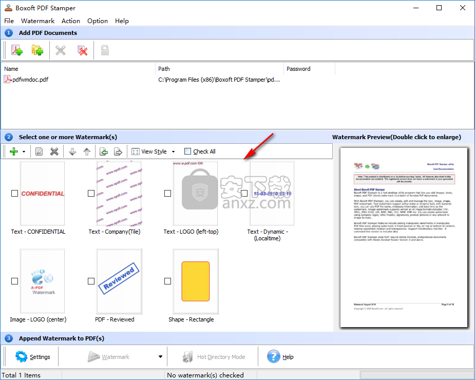 Boxoft PDF Stamper(PDF加水印工具)