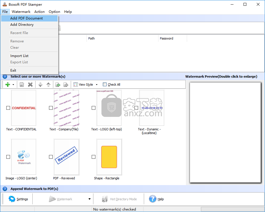 Boxoft PDF Stamper(PDF加水印工具)