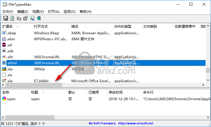 FileTypesMan(文件类型查看)