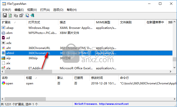FileTypesMan(文件类型查看)