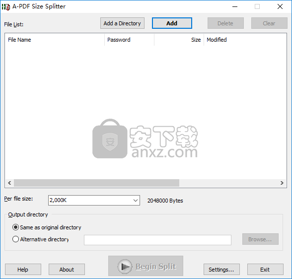 A-PDF Size Splitter(PDF拆分工具)
