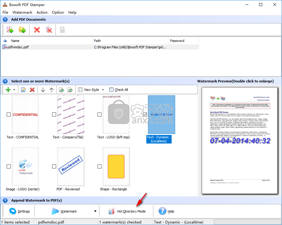 Boxoft PDF Stamper(PDF加水印工具)