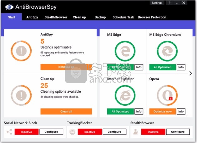 AntiBrowserSpy 2020(范浏览器间谍工具)