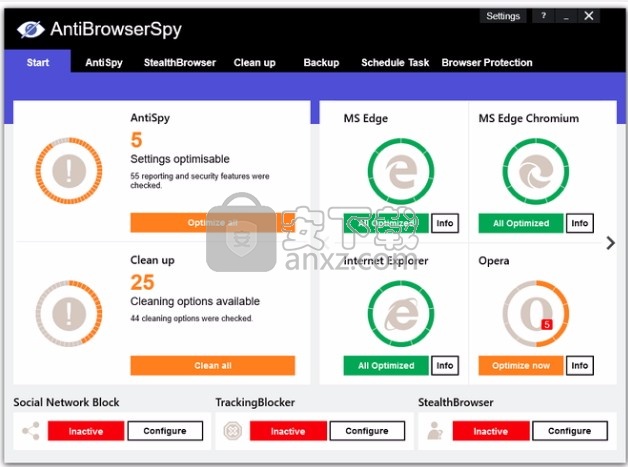 AntiBrowserSpy 2020(范浏览器间谍工具)