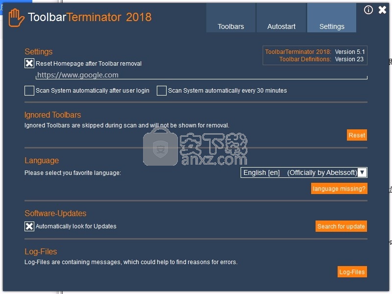 Abelssoft ToolbarTerminator 2020(浏览器工具栏删除软件)