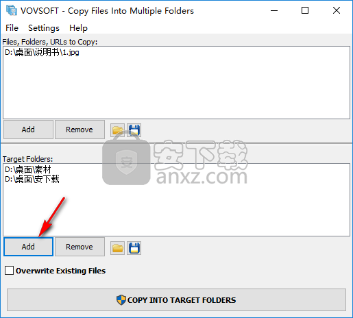 Copy Files Into Multiple Folders(文件复制到多个文件夹工具)