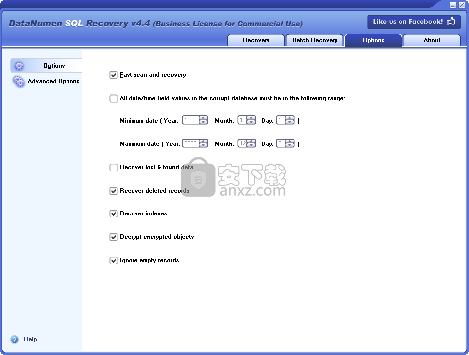 DataNumen SQL Recovery(sql数据库文件修复工具)