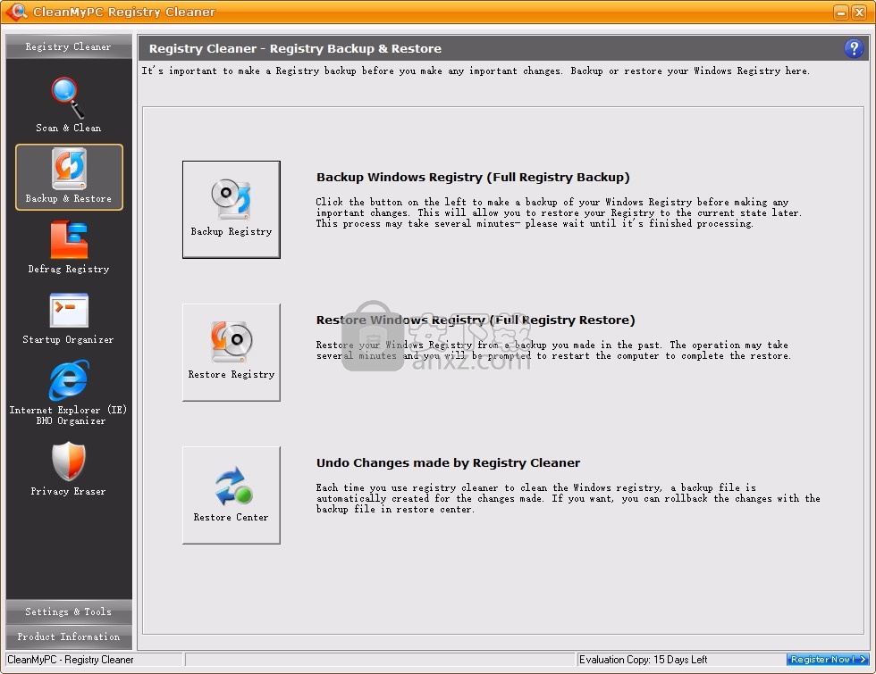 CleanMyPC Registry Cleaner(注册表清理软件)
