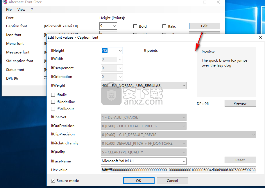 Alternate Font Sizer(Win10字体修复工具)