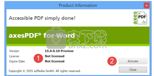 axesPDF for Word(文档PDF格式导出工具)