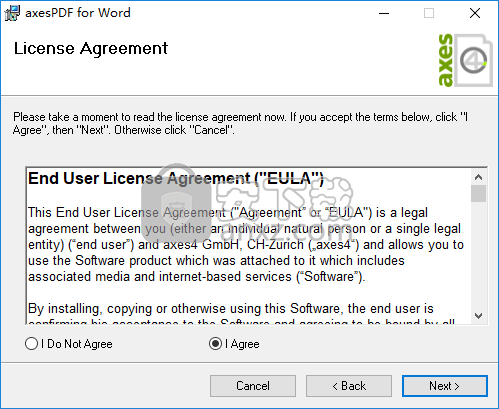 axesPDF for Word(文档PDF格式导出工具)