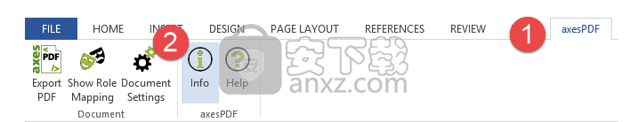 axesPDF for Word(文档PDF格式导出工具)