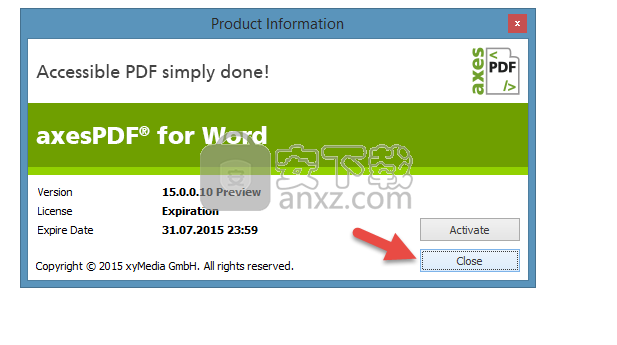 axesPDF for Word(文档PDF格式导出工具)