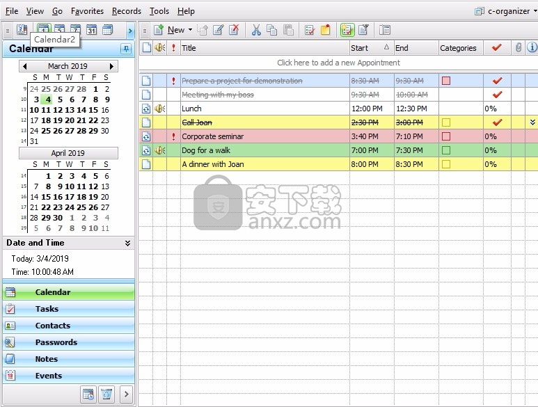 C-Organizer Pro(个人信息管理软件)