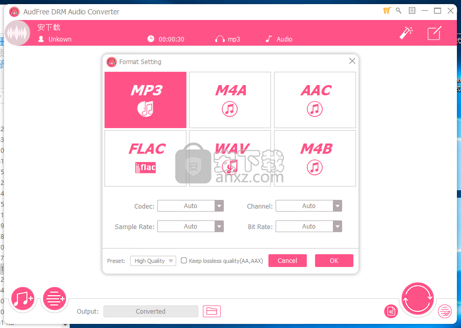 AudFree DRM Audio Converter(音频DRM保护移除工具)