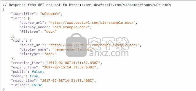 Draftable Compare API(文件比较技术集成工具)