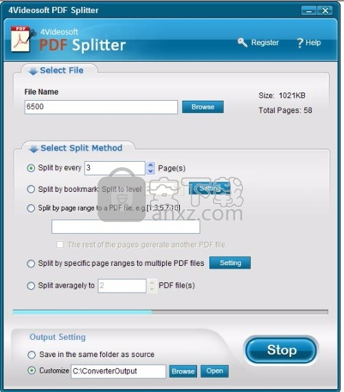 4Videosoft PDF Splitter(PDF分割工具)