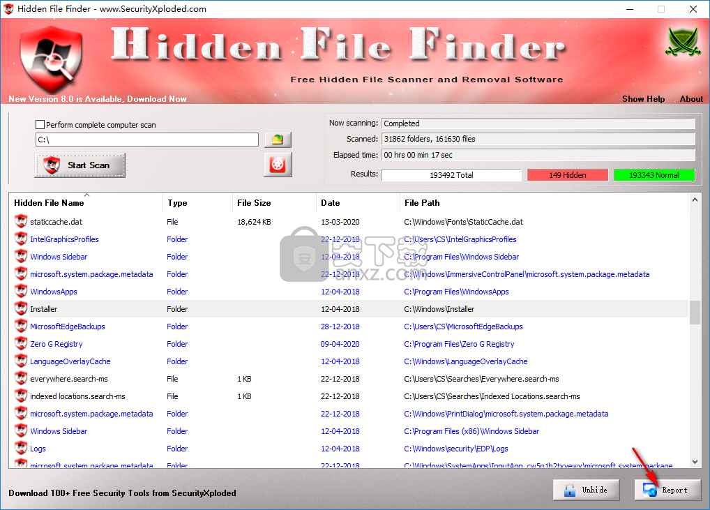 隐藏文件扫描器(Hidden File Finder)