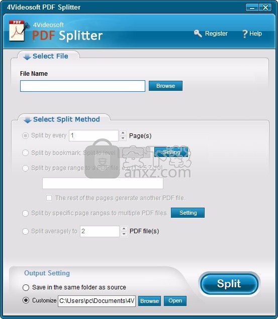 4Videosoft PDF Splitter(PDF分割工具)