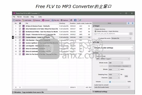 Free FLV to MP3 Converter(FLV转MP3文件工具)