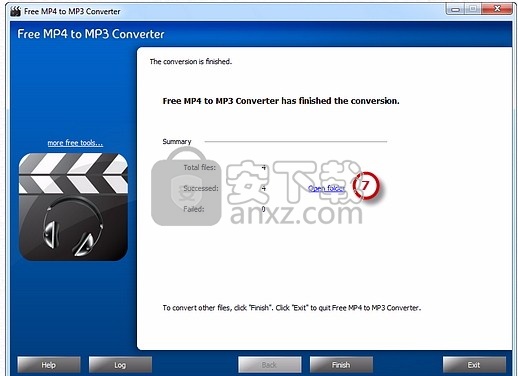 Free MP4 to MP3 Converter(MP4到MP3转换工具)