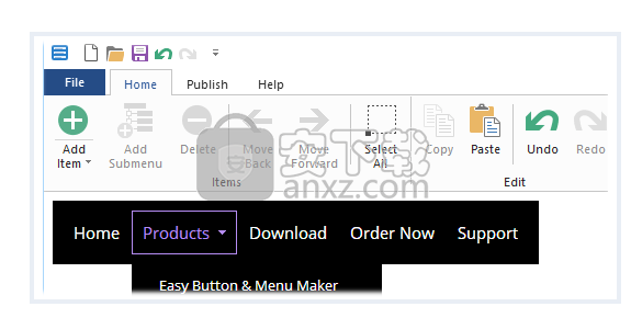 网页按钮菜单制作工具(Easy Button & Menu Maker Pro)