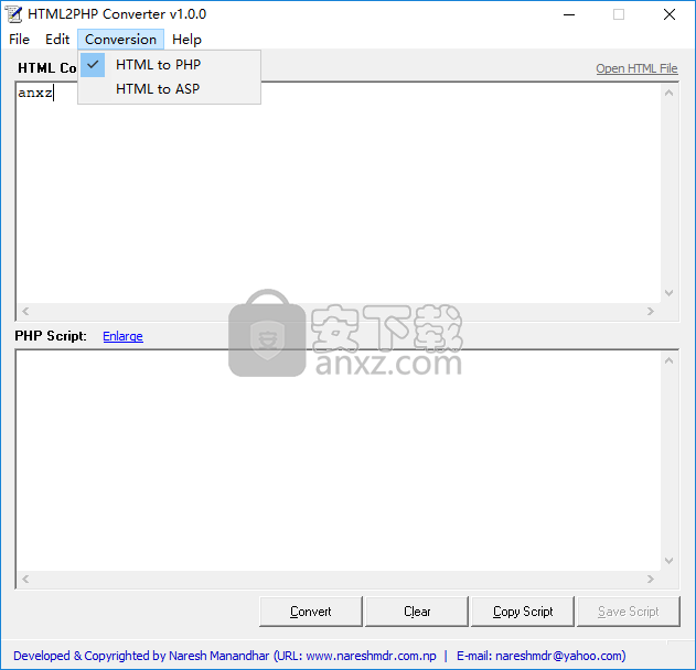 HTML2PHP Converter(HTML转PHP转换器)