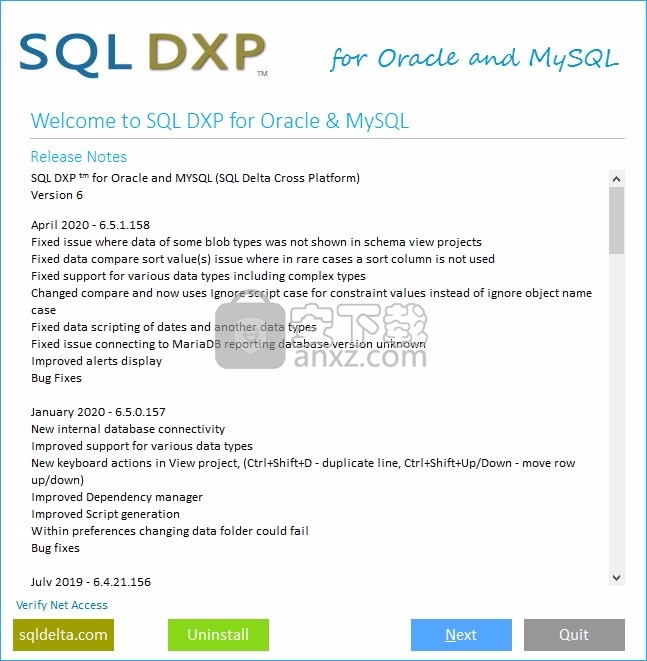 SQL DXP for Oracle and MySQL