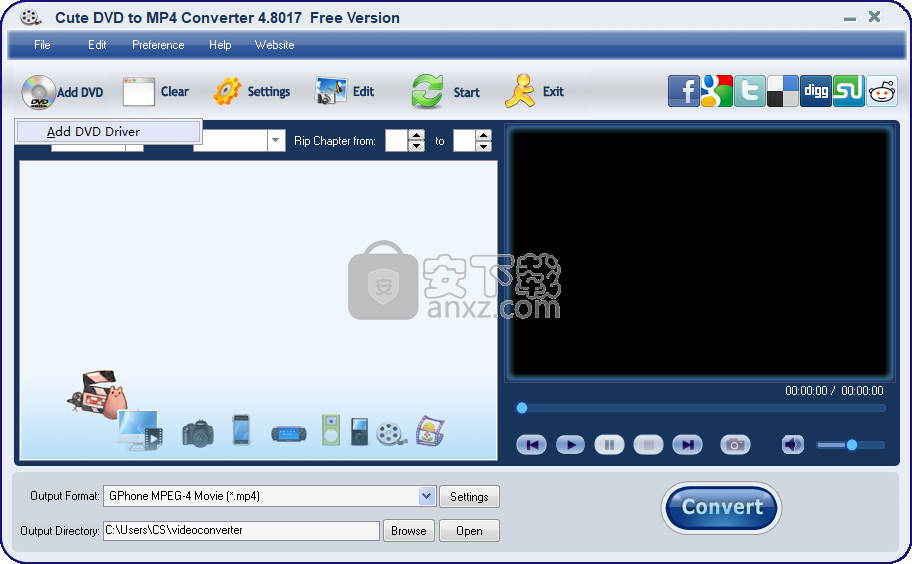 Cute DVD to MP4 Converter(dvd转mp4转换器)