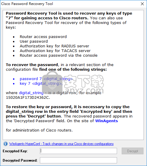 Cisco Password Recovery tool(Cisco密码查看工具)